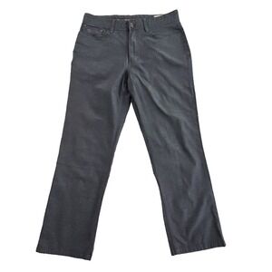 English Laundry Brixton Pants 30x26 Flat Front Black Micro Check Stretch Cotton